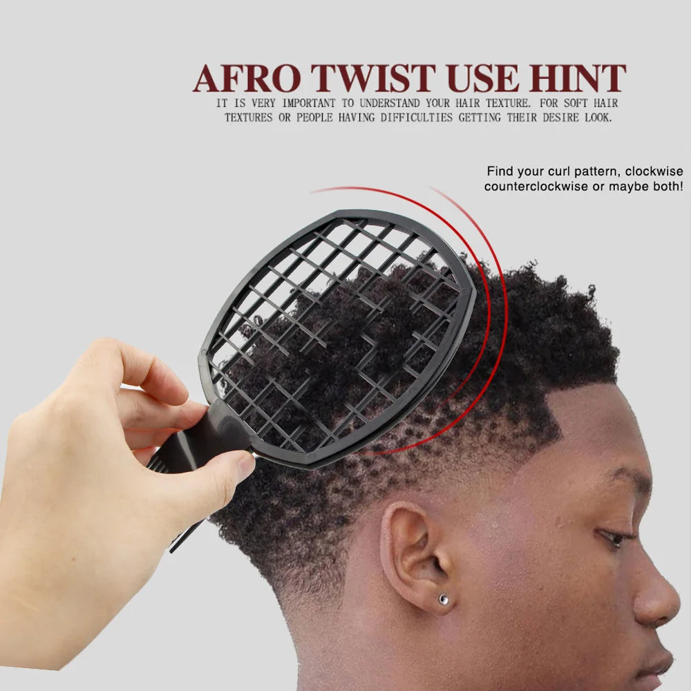 Natural Hairstyling Tools - Twist Wave Hair Tool, Abs Handle, Suitable for African Twists and Curls, Natural Hairstyling, Hair Styling |   Sponge-Shaped Comb |   Durable Hair Styling Tools, Hair Styling Tools