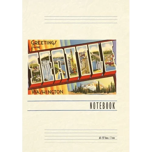 Vintage Lined Notebook Greetings from Seattle