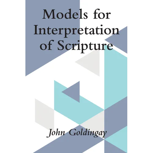 Models for Interpretation of Scripture - Hardcover