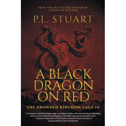 Un dragon noir sur fond rouge - Broché