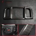 Car Accessories Real Carbon Fiber Style Plated Armrest Box Rear Air Vent Frame Trim Cover for Ford F150 F-150 Raptor 2015-2020