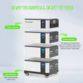 EU DDP 51.2V 314Ah 628Ah 16kWh 32kWh Lithium Battery Home Energy Storage System Renewable Lifepo4 32Kwh All in One Inverter