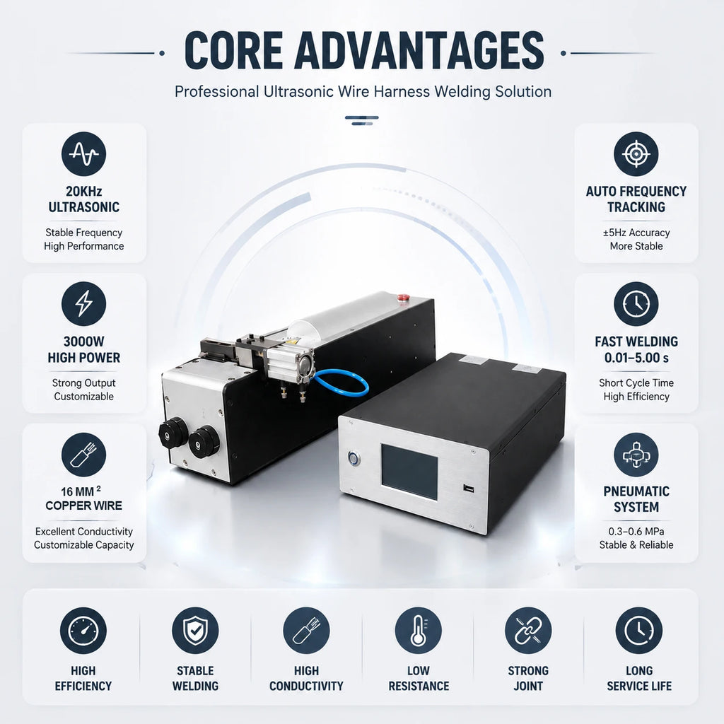 Two Copper Wire Splicing Used Automatic Wire Welding Machine Wire Harness Ultrasonic Metal Welding Machine for Copper Aluminum