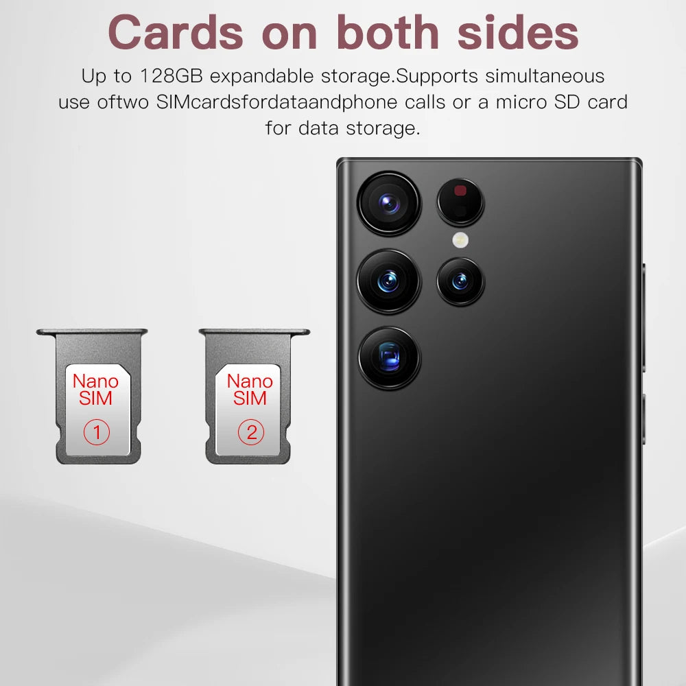 2023 Note 20 Ultra New 7.3inch Smartphone 4g 5g Unlocked Android Mobile Original Cellphone Cell Smart Phone