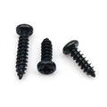 100pcs M1 M1.2 M1.4 M2 M2.6 M3 M4 Small Micro Stainless Steel Black Carbon Cross Phillips Pan Round Head Self Tapping Wood Screw
