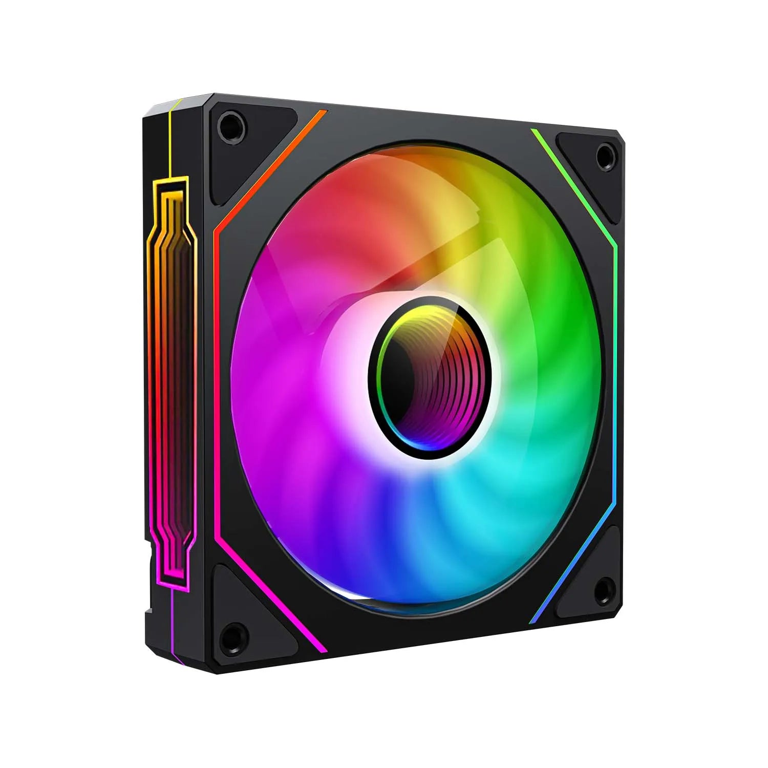OEM 120mm ARGB PWM Smart Sync PC Cooling Fan High Static Pressure LED Computer Case Fan for Gaming Desktops