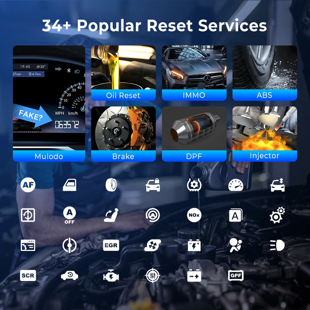 MUCAR VO8 Professional Full System OBD2 Scanner ECU Coding Bidirectional Test Lifetime Free Update Diagnostic Tools for All Car