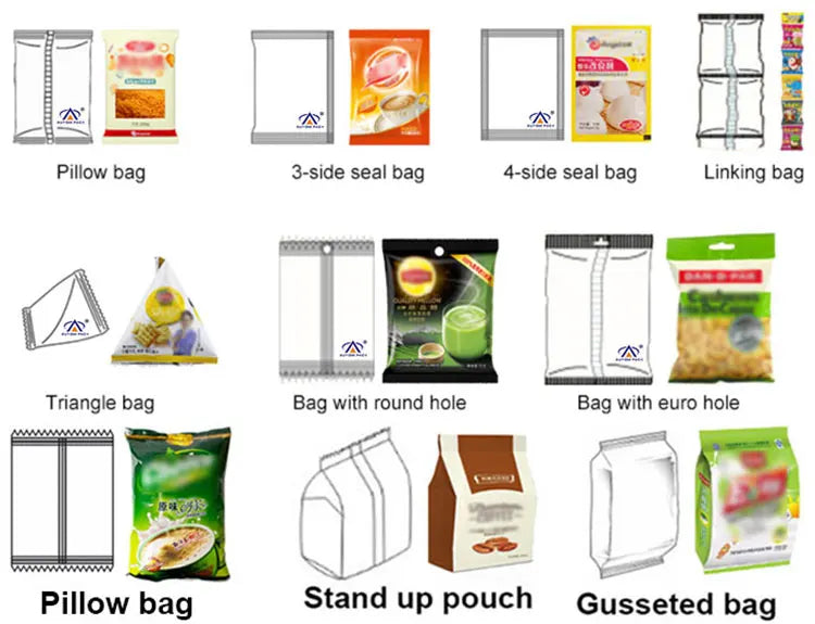 High Accuracy High Speed Mushroom Butterfly Popcorn Pouch Sugar Packing Sugar Pasta Rice Granules Packing Machine Price