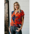 TD Women's Tie Detail Top Stay with Me Blouse & Shirt