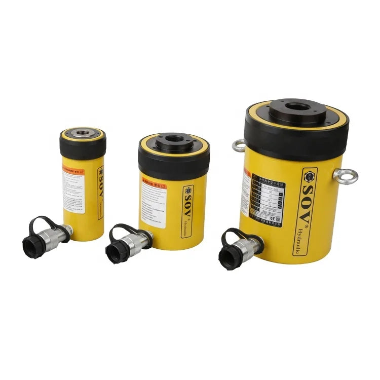 ENERPAC RCH-306 Single Acting Hollow Plunger Hydraulic Cylinder 30 Ton Alloy Steel 700 Bar