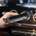 Cute Bowknot Universal Car Phone Holder Cartoon Diamond GPS Stand Gravity Bracket Auto Air Vent Clip Mount Mobile Phone Holder