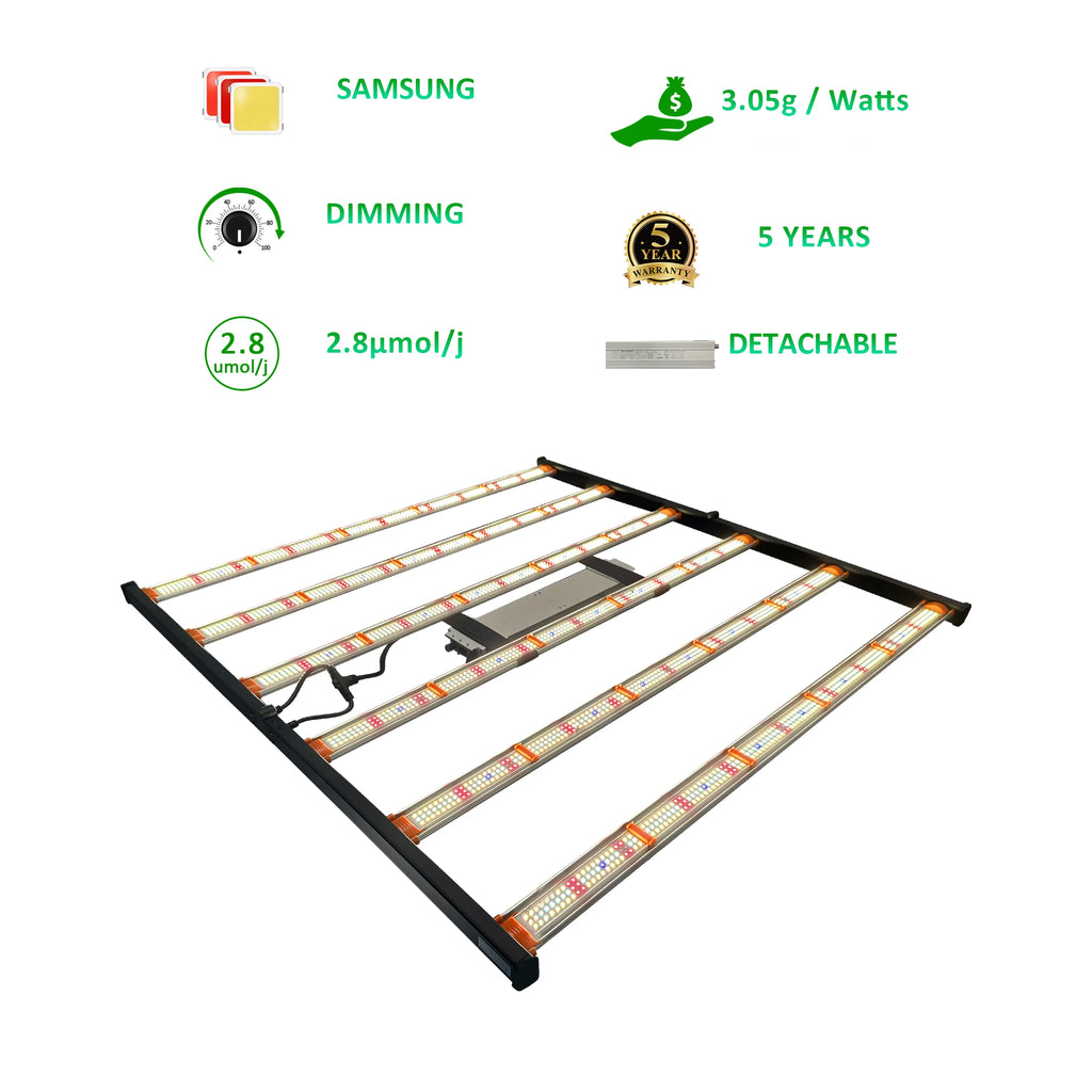 Redfarm Led Aluminum 650w 4*4 Led Grow Light Led Bulbs for Home Plant bar Folding Commercial Full Spectrum Led Grow Light