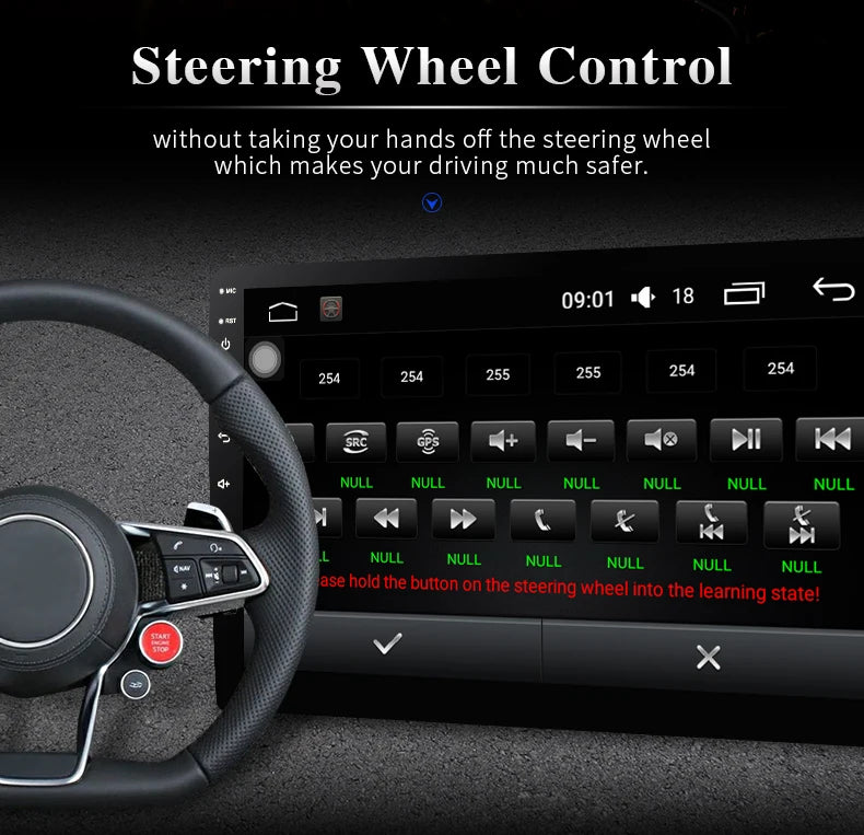 For Ford Mustang 2010-2014 MC Radio Headunit Device 2 Double Din Quad Octa-Core Android Car Stereo GPS Navigation Carplay