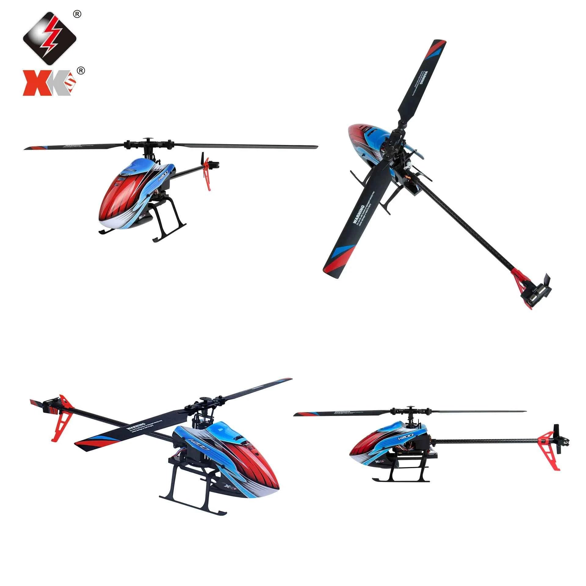 WLtoys XK K200 RC Helicopter 4CH 6G 6-Aixs Gyro Single Propeller Without Ailerons Altitude Hold Aircraft Drone Toys