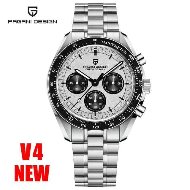 New PAGANI DESIGN Top Mens Watches Automatic Quartz Clock Japan VK63 Business Speed Chronograph Sapphire Mirror Wristwatch 1701