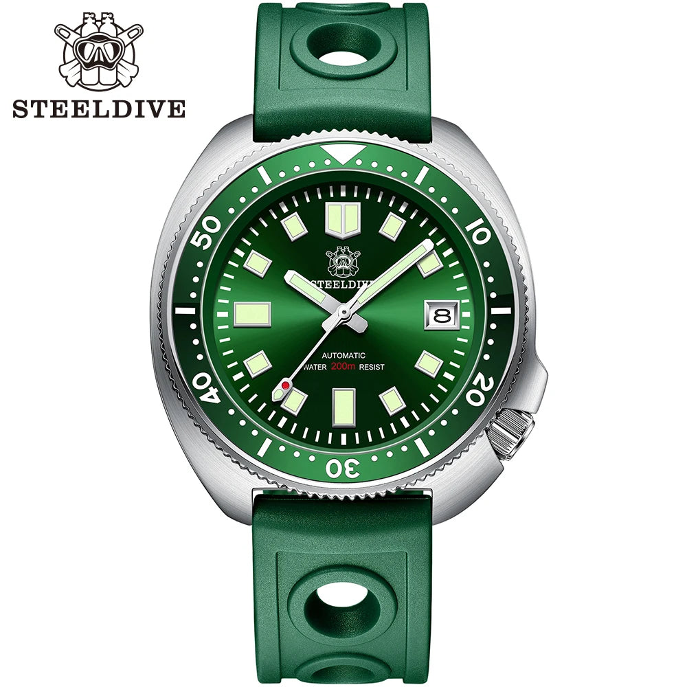 SD1970 Stock Supply Men Mechanical Watch Diving Wristwatch 200 Merter Water Resistance Stainless Steel Watch Relojes Hombre 2024