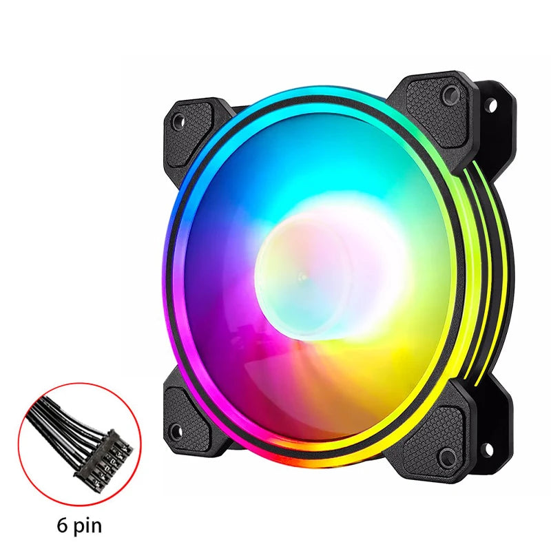 Lovingcool Customize Logo Computer Case PC Cooling Fan 120mm ARGB Case Cooler Fan RGB 120mm Ventiladores Pc