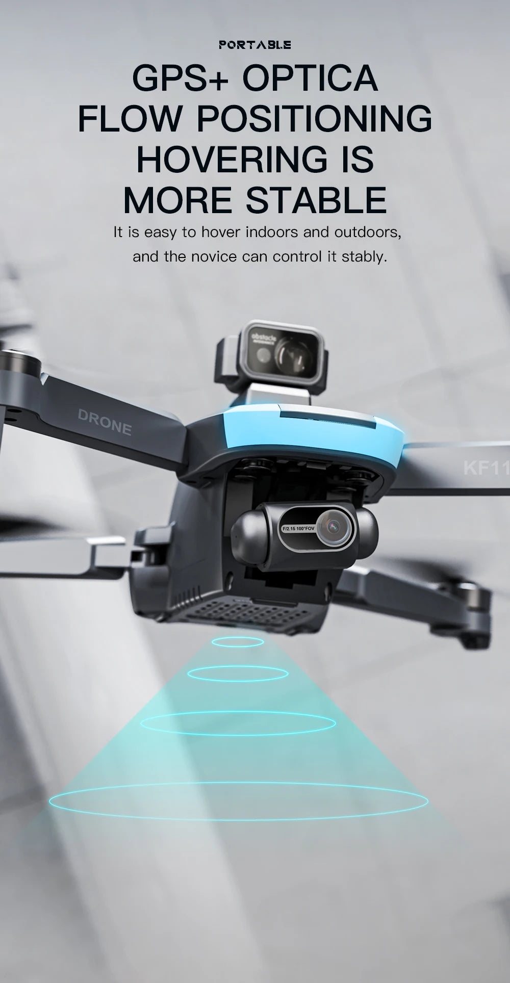 New KFPLAN KF110 MINI Drone Brushless Motor 4K Camera EIS Obstacle Avoidance Professional 226G Quadcopter RC Drone Toy for Gifts