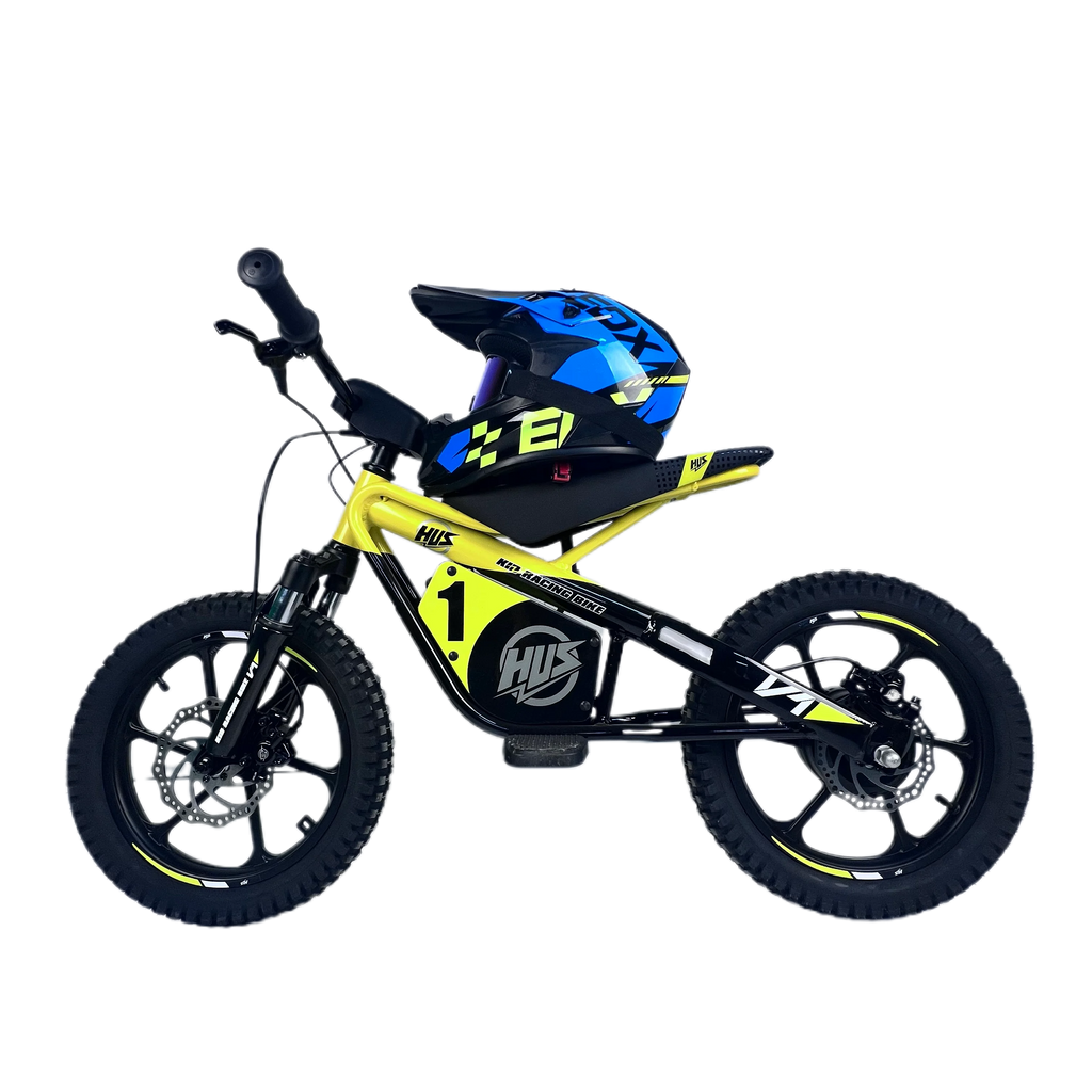 16 Inch Kids Electric Dirt Bike 653W Brushless Motor 33KM/H High Speed 2-Speed Off-Road E-Bike