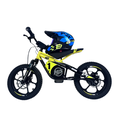 16 Inch Kids Electric Dirt Bike 653W Brushless Motor 33KM/H High Speed 2-Speed Off-Road E-Bike