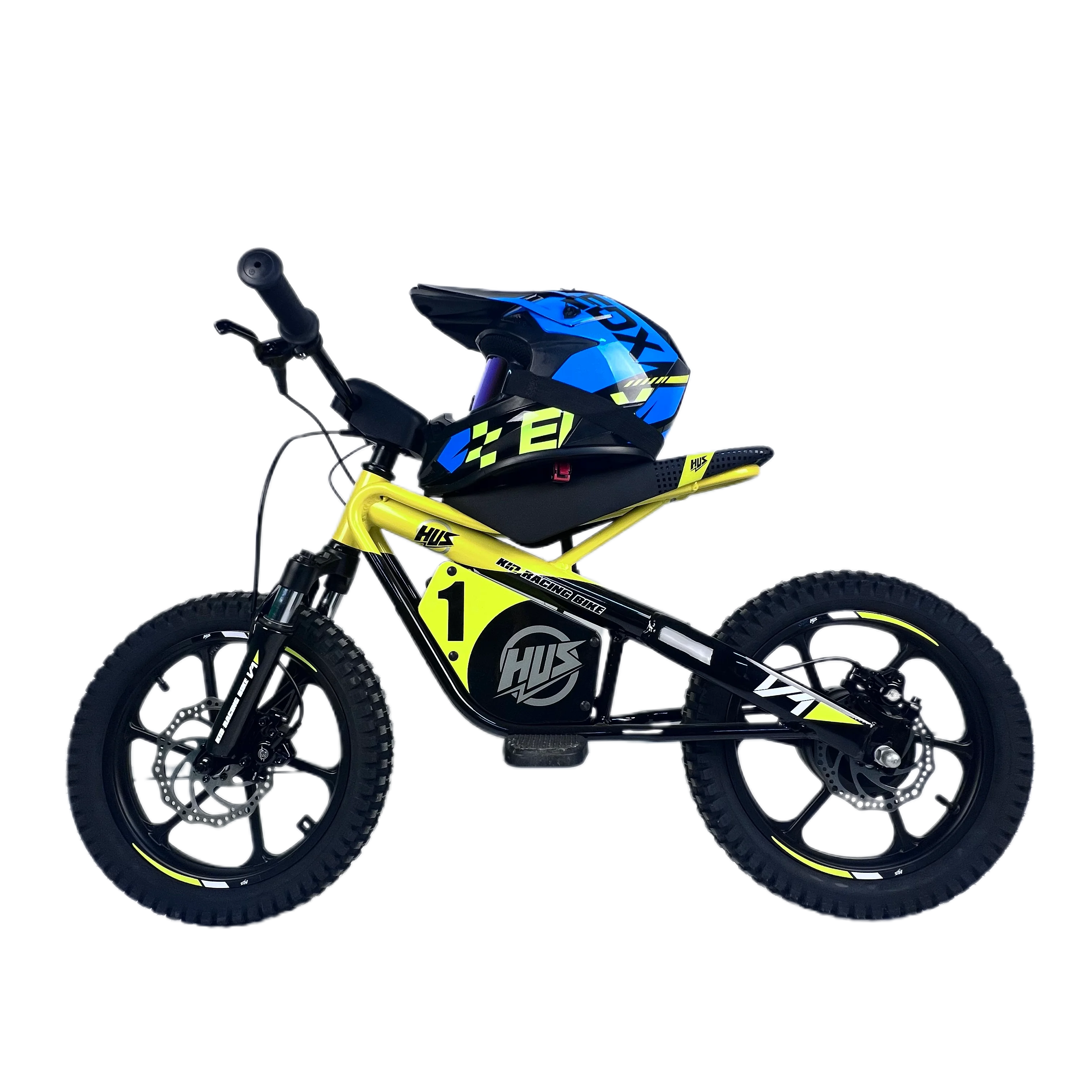 16 Inch Kids Electric Dirt Bike 653W Brushless Motor 33KM/H High Speed 2-Speed Off-Road E-Bike