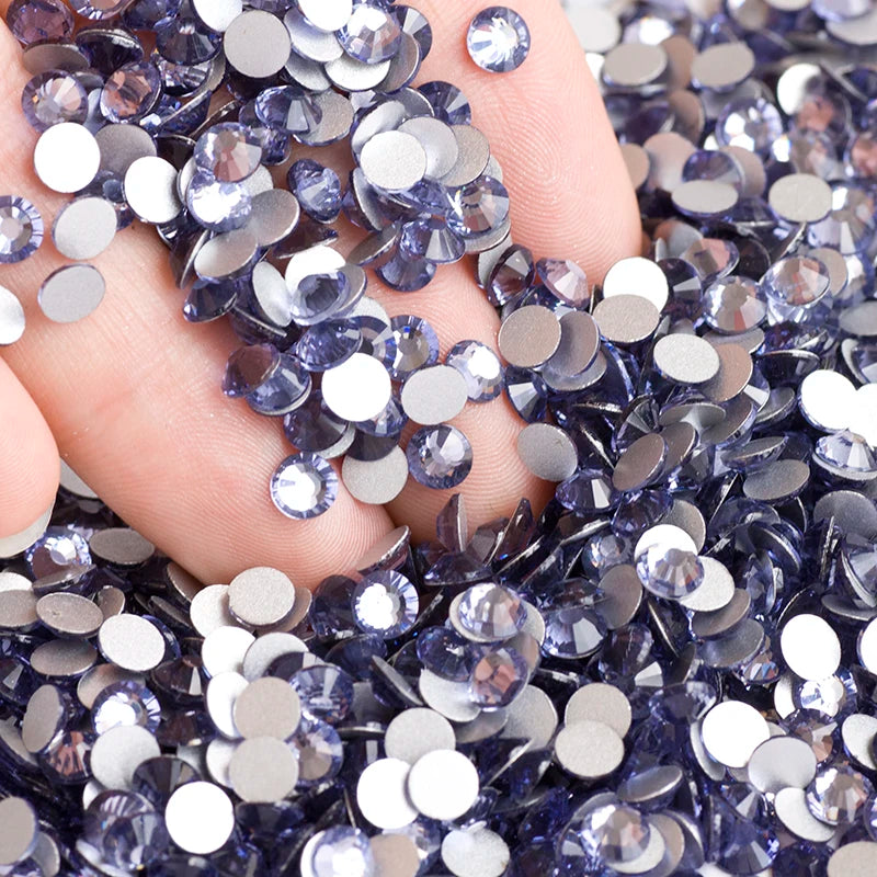 YANRUO 2058NOHF Flatback All Sizes Crystal Rhinestones Stones Nail Clothes for Needlework DIY Crafts Decor Gems