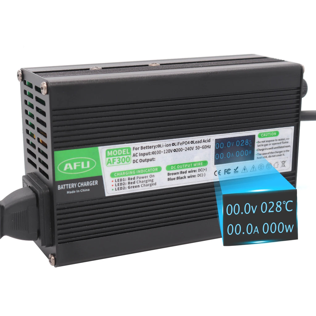 Powerful 29.4V 6A Li-ion Charger With Charging Display for Electric Road Sweeper 7S 25.9V Li-ion Battery 24V Battery Charger