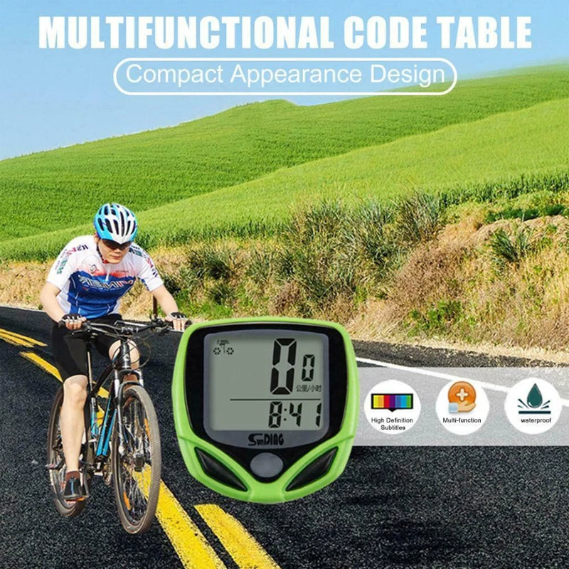 LCD Digital Bikes Computers Waterproof Wired Stopwatch Bicycle Speedometer Sensors Cycling MTB Bike Sports Odometer Computers