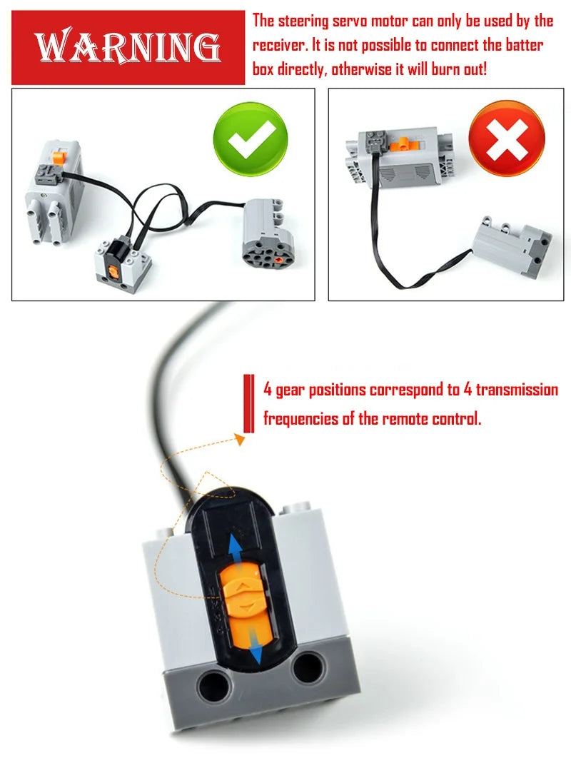 Power Functions Technical Parts Building Blocks Moc Motor PF Model Technik Servo RC Car Train Construction Bricks 8882 8883 4 5