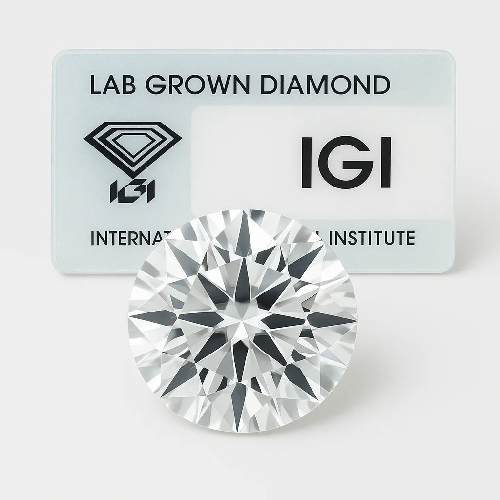 1ct Lab Grown VS2 Brilliant Cut Loose Diamond IGI Certified 6.5mm CVD Color E Laser Drilled Jewelry Wholesaling