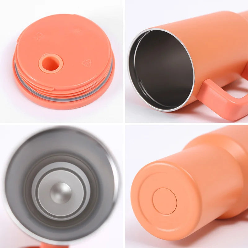 Us in Stock 40 OZ Insulated Office Use 20oz 24oz 32oz 40 OZ Flip Straw Tumbler for Home Office Outdoor Daily Use