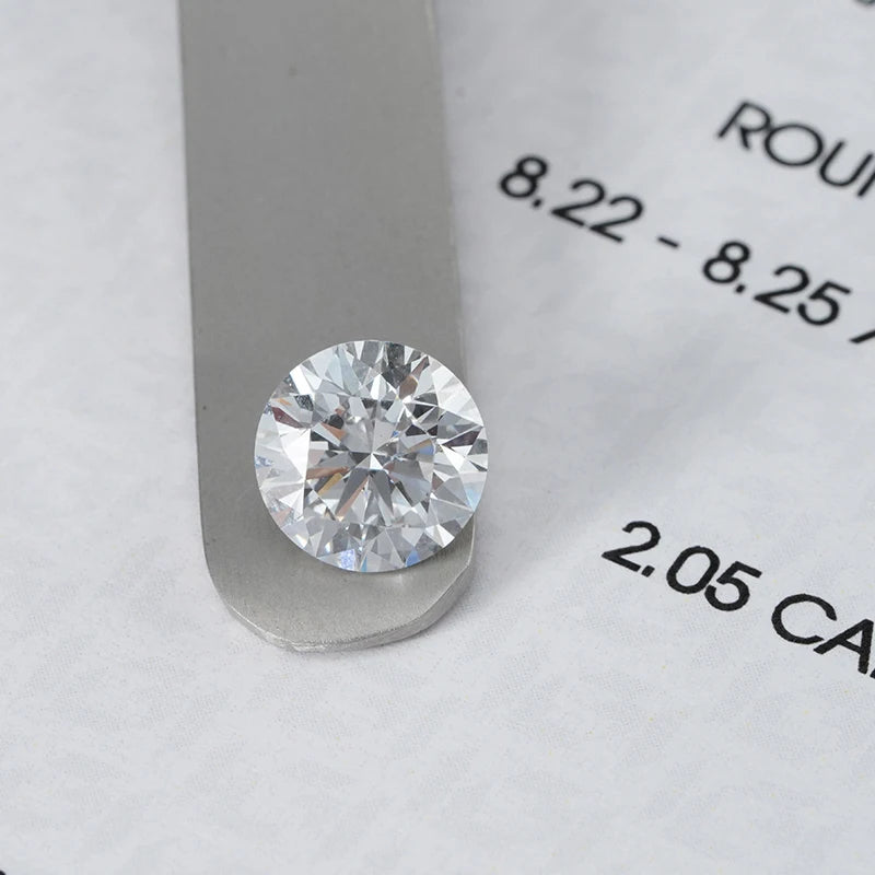 Starsgem 2.0ct Lab Diamond HPHT CVD IGI Certified LGD 2 Carat D E VVS VS Loose Lab Grown Diamond for Jewelry
