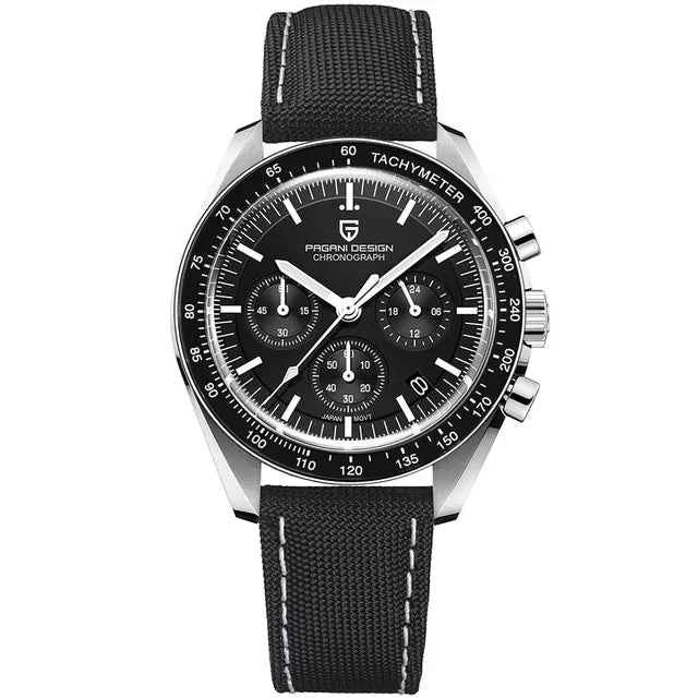 New PAGANI DESIGN Top Mens Watches Automatic Quartz Clock Japan VK63 Business Speed Chronograph Sapphire Mirror Wristwatch 1701