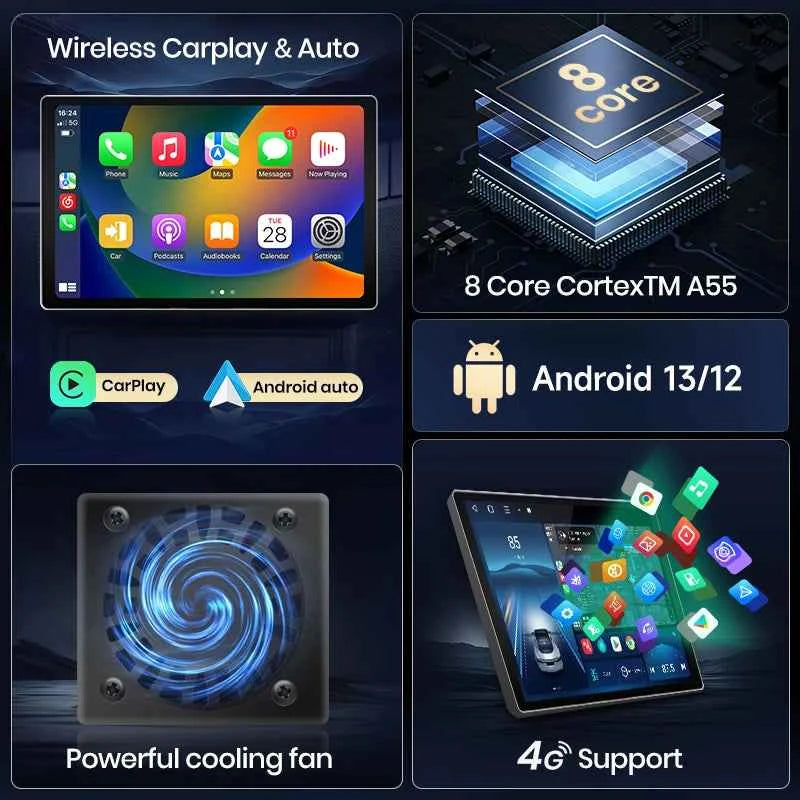 EU Stock Junsun X7 MAX for Kia Sorento 2 XM 2009 - 2012 2K HD Screen Wireless CarPlay Auto Car Radio Multimedia Autoradio