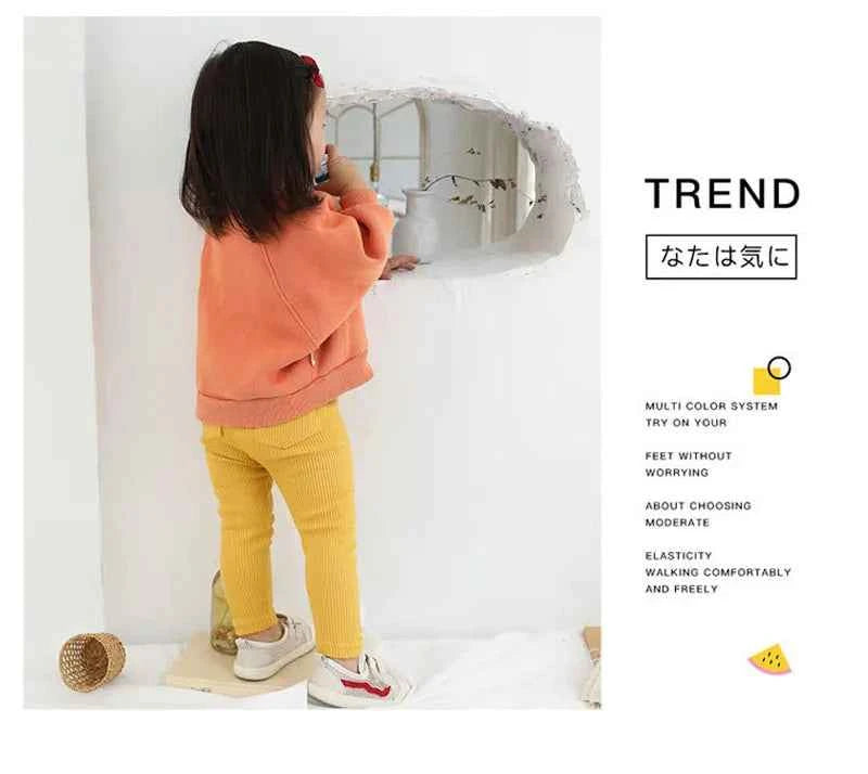 Children Pants Cotton Spring Autumn Kids Baby Leggings Fashion Trousers Girls Boys Pants