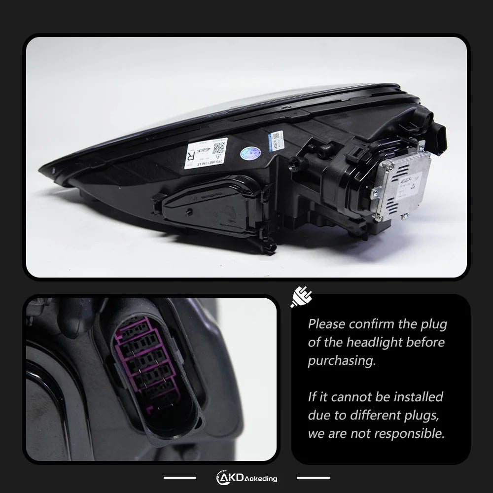 Car Styling Head Lamp for Porsche Cayenne LED Headlight Projector Lens 2011-2018 Dynamic Signal Front Drl Automotive Accessories