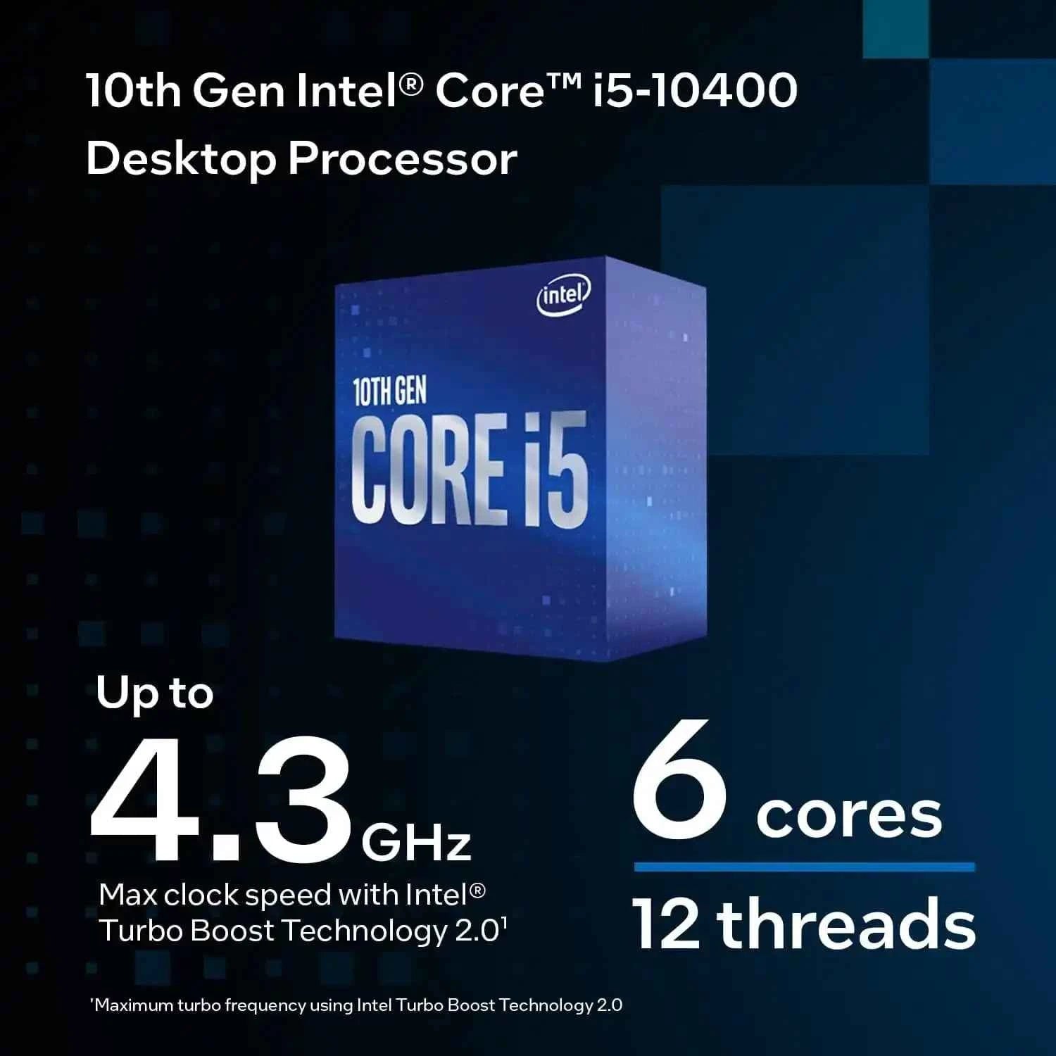 I5 10th Gen Processor Intel Core I5 10400F 6 Cores LGA1200 Intel I5 Processor 10400,I5-10500,I5-10505,10600,I5-10600K 10600KF