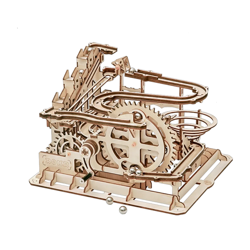 Robotime Self Wooden Assemble Toy LG501 DIY Wood Marble Run 3D Puzzle Mechanical Gear Model for Dropshipping