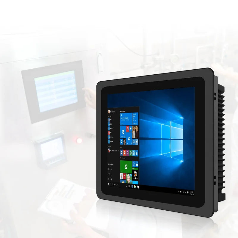 17/19 Inch Capacitive Touch Tempered Glass Touch Panel 8G+128G PC Fully Enclosed Industrial Control Machine All in One Monitor