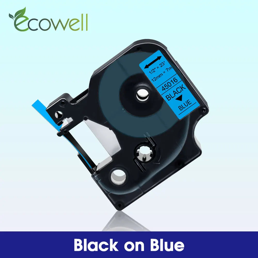 6/9/12mm Label Compatible for Dymo D1 45013 45010 45018 45023 Label Tape 40913 40918 43613 for Dymo LabelManager LM 160 280 210D