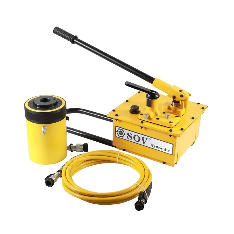 ENERPAC RCH-306 Single Acting Hollow Plunger Hydraulic Cylinder 30 Ton Alloy Steel 700 Bar