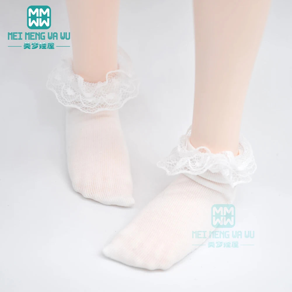 BJD Accessories for 1/3 BJD SD DD Doll Fashion Striped Socks, Reticulated Stockings, Lace Stockings