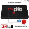 Controller Control and Red Buttons Juegos Hitbox Diy Kit Pc Usb Game Ps2 Ps Arcade Joystick for PS