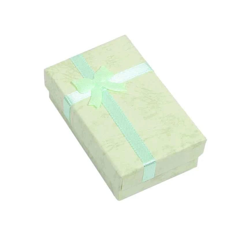 12pcs/lot Assorted Colors Ring Necklace Set Box Trinket Box Necklace Case Earrings Holder 5*8 Packaging Gift Box