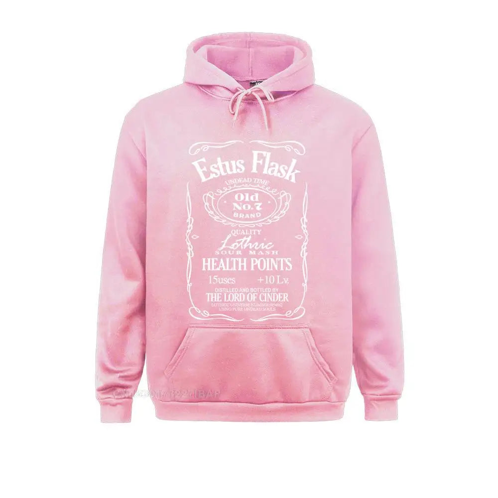 Men's Dark Souls Estus Flask Harajuku Hoodies Game Knight Weapons Drink Sportswear Men Christmas Streetwear Jacket Sweater