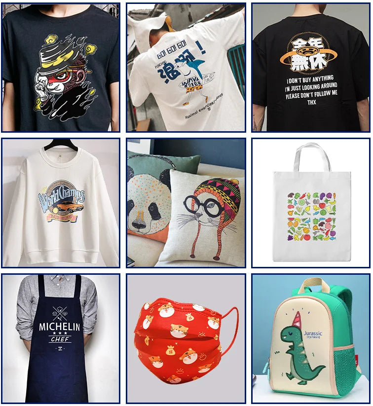 60CM Automatic DTF T-shirt Printing Machine XP600 I1600 I3200 Dual Head Inkjet Printer 24 Inch PET Transfer 220V A1 Print