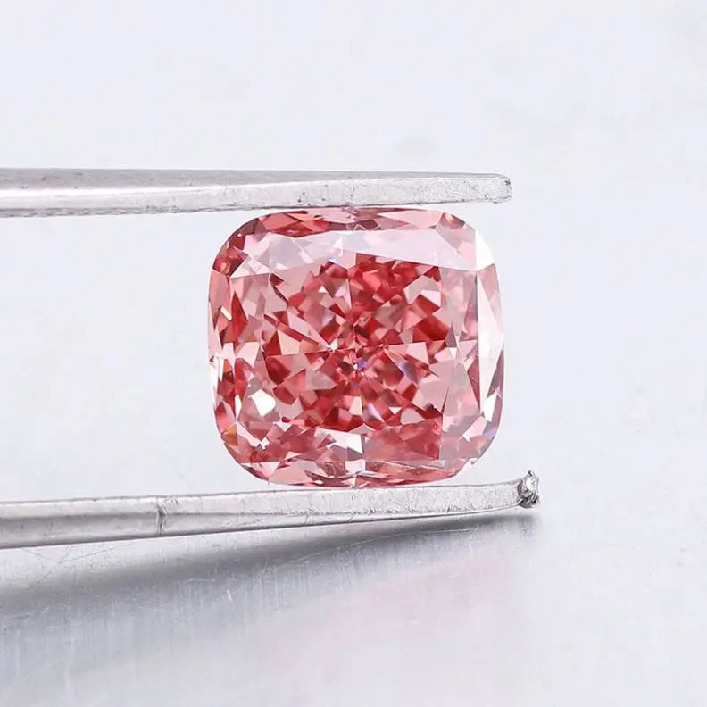 2025 Wholesale 1.26ct Carat Pink Cushion Cut Lab Grown Natural CVD Loose Diamonds VS1 Clarity With IGI Certified