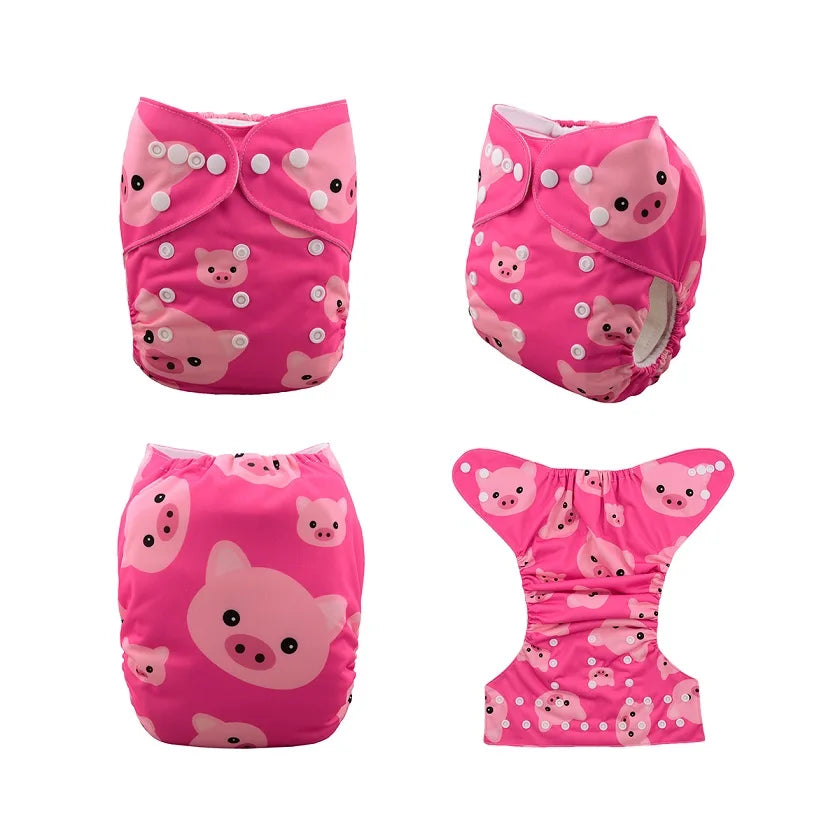 U Pick ALVABABY Digital Position Baby Cloth Diaper Reusable Baby Cloth Nappy with 1pc Microfiber Insert