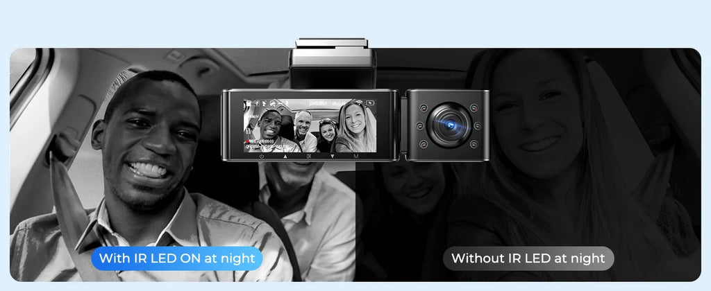 AZDOME M550 PRO HD 3 Lens Adas Wifi GPS Front Rear 4K Dash Cam IPS Screen Car Dash Black Box DVR Video Camera for Audi