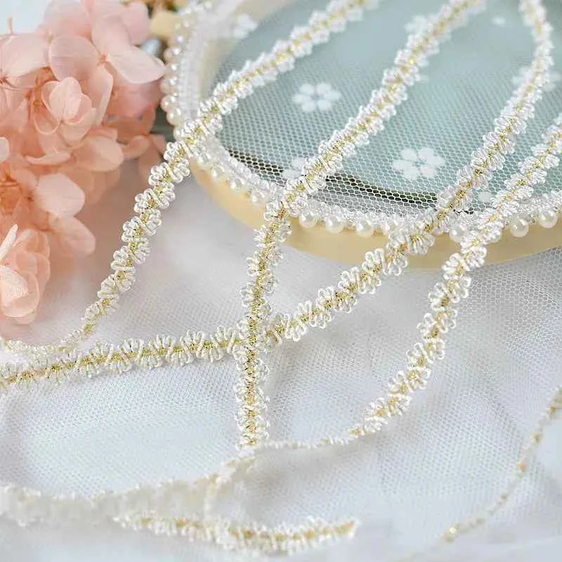 HOT Spandex Gold Elastic Lace Ribbon DIY Trendy Hat Headdress Bracelet Anklet Necklace Making Decoration Swimsuit Bra Sexy Trim